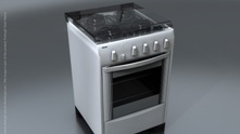 Modelo 3d fogao realista 3ds Max